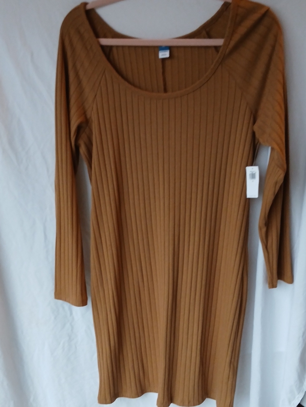 NWT Old Navy Ribbed Long Sleeve Dress in Camel Like First Picture!